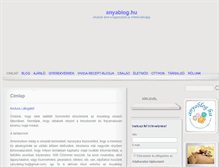 Tablet Screenshot of anyablog.hu
